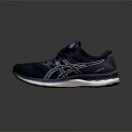 Comfortable Dark Blue Running Shoes Featuring Mesh Upper White Sole and Lightweight Athletic Design 3d model