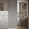Modern Sliding Doors For Open Kitchen Interior With Glass Frames And Sleek Design
