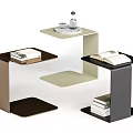Modern corner table sofa side table metal corner table 3d model