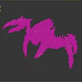 Golden Spiked Mythical Creature With Detailed Mechanical Design And Shiny Texture