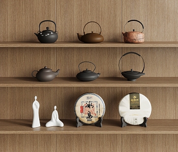 New Chinese Tea Set Teapot Tea 3d model