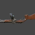 Flintlock submachine gun 3d model