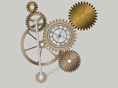 High Quality Hardware Tools Featuring Precision Machined Gears and Metal Components 3d model