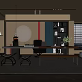Modern study 3d model