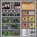 Well Organized Kitchen Storage With Food And Containers