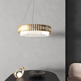 Modern lamp combination chandelier small table lamp 3d model