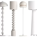 Modern Cream Style Floor Lamp Combination 3d model