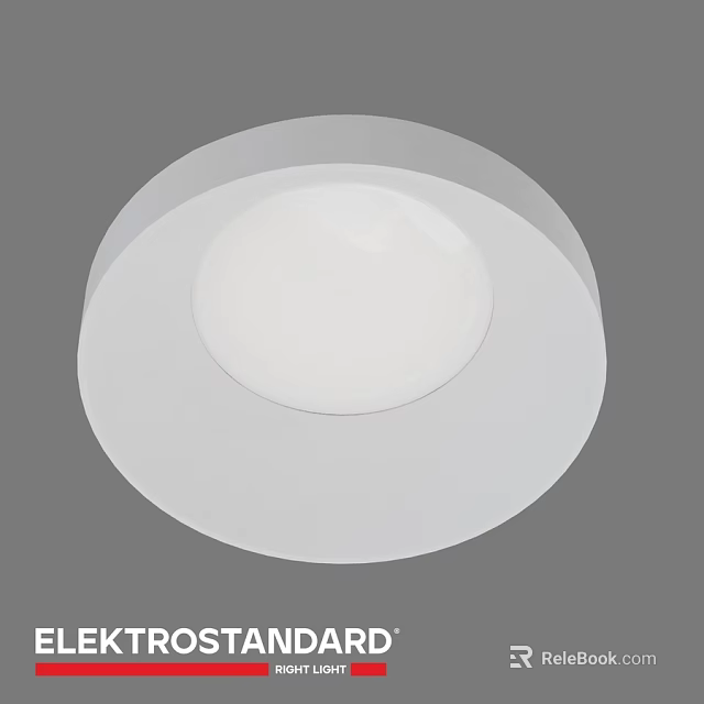 LED Downlight Spotlight White Circular Design Recessed Ceiling Mount Energy Efficient Lighting Fixture 3d model 