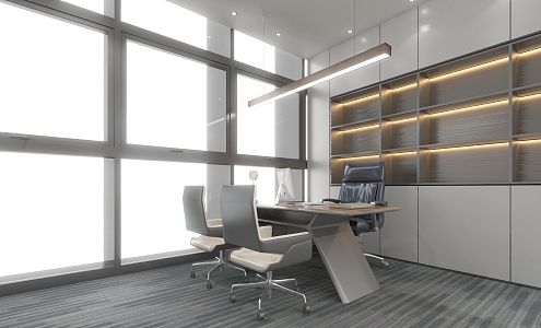 Modern Office Business Space 3d model