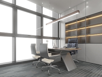 Modern Office Business Space 3d model