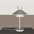 WestElm cream wind table lamp bedside lamp reading lamp 3d model