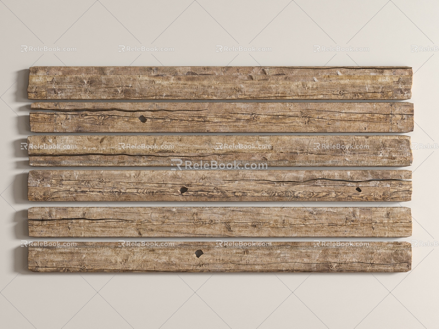 Boards Blats Beams Old Wood 3d model