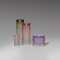Modern Cylindrical Glass Candle Lamps in Multiple Colors Pink Purple and Brown