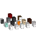 Stylish Bookcases in Various Colors and Different Styles with Multiple Storage Drawers