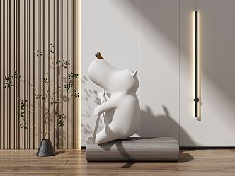 Modern Sculpture Combination 3d model