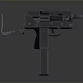 Weapon Pistol Disassembled Metal Components Displaying Frame Magazine And Barrel Parts