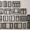 new window combination new window new casement window new window frame 3d model