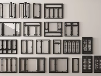 new window combination new window new casement window new window frame 3d model