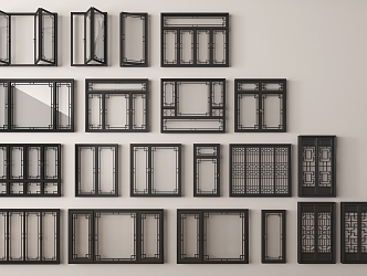 new window combination new window new casement window new window frame 3d model