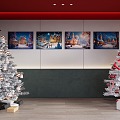 Nordic Style Christmas Decoration Painting Hanging Painting Christmas Tree Christmas Decoration 3d model