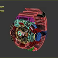G SHOCK Black Sports Watch With Gold Accents Digital Display And Stylish Design