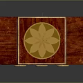 Traditional Red Decorative Boxes With Golden Floral Patterns And Two Tiered Design