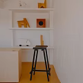 Sleek Black HAY Bar Stool With Minimalist Metal Frame And Leather Seat Design