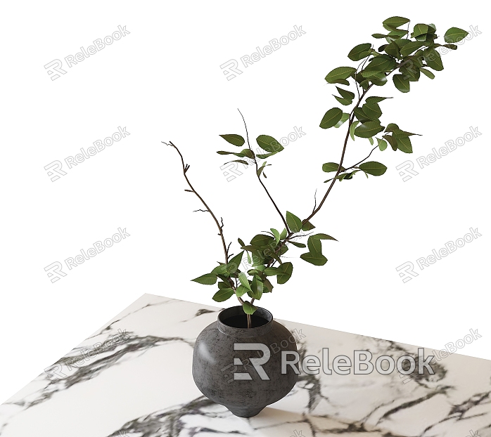 bonsai plant green plant ornaments model