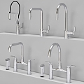 Light luxury faucet hardware component faucet 3d model