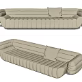 Modern Baxter Multiplayer Sofa 3d model