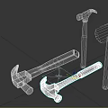 Hammer hammer hardware tools claw hammer 3d model