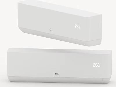 TCL White Air Conditioners Essential Modern Home Appliances For Daily Use 3d model