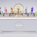 Meisu Cosmetics Skin Care Cosmetics Display Stand Display Stand Art Device Display Props Internet Celebrator Space Products Booth 3d model