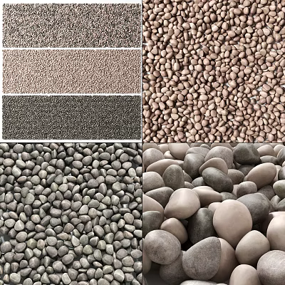 Modern Pebble Stone Garden Stone Stone 3d model