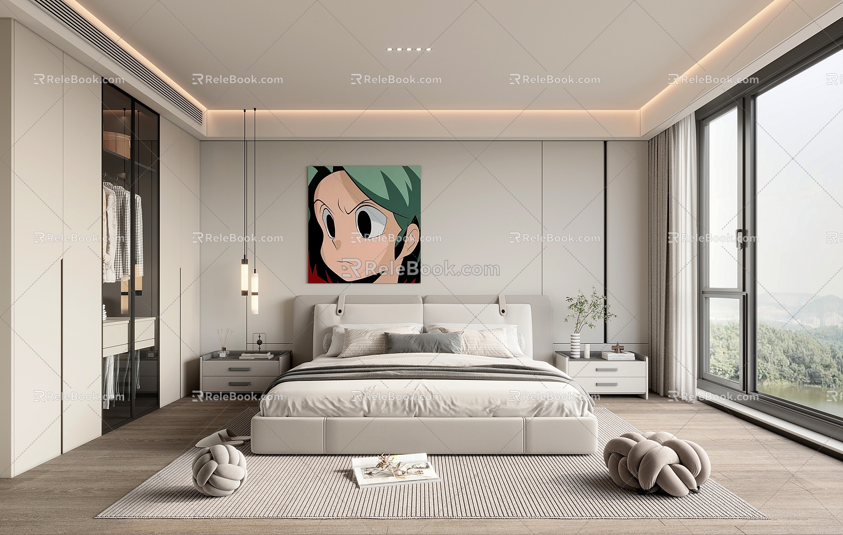 Modern Bedroom 3d model