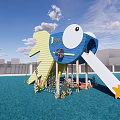 modern slide 3d model