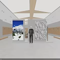 Modern Minimalist Clothing Store Interior With Bright Skylight And Spacious Elegant Clothing Display Space