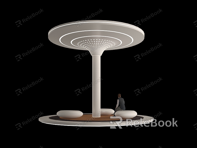 decorative column special-shaped column modeling column interior lamp column model