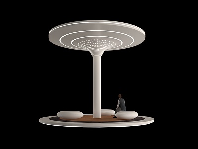 decorative column special-shaped column modeling column interior lamp column 3d model