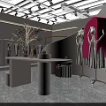 Elegant Modern Clothing Storefront With Window Display Mannequins And Dresses