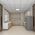 Modern Hospital Outpatient Clinic Interior With Reception Desk Waiting Area And Medical Facilities