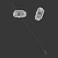 Portable Two Green And Black Walkie Talkies With Long Antenna Handheld Communication Devices