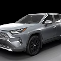 Silver Toyota RAV4 SUV Modern Exterior Design With Black Wheels