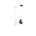 Modern Minimalist Black Spherical Pendant Light With Multi Ball Design For Interior Decor 3d model