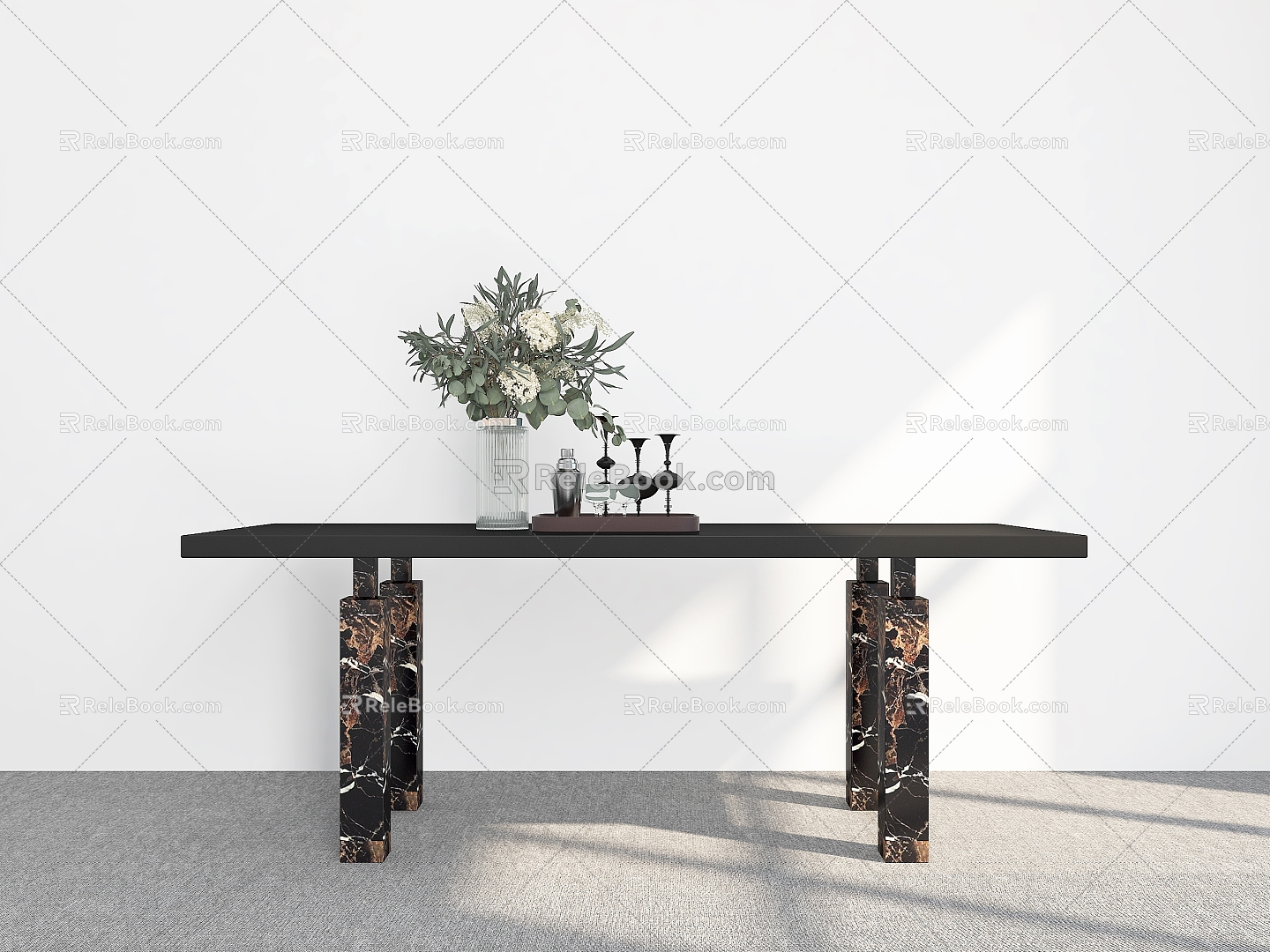 Dining Table Decorations Dining Table Decoration Rectangular Dining Table Living Room Dining Table Table Table Table 3d model