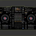 portable synthesizer mixer reverberator tuner mixer mixing equipment 3d model