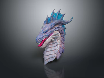 Modern game character dragon head dragon head dragon (ID:ggajh179800)