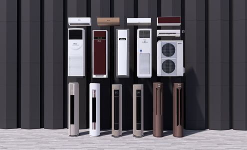 modern air conditioning 3d model