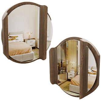 Middle Style Mirror 3d model