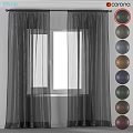 Sheer Curtains for Window with Multiple Color Options in Home Interior